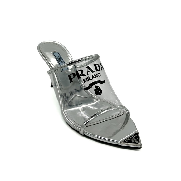 PRADA logo print mules - Picture 2 of 8